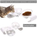 Anti-skid Removable 15° Tilted Raised Food Water Cat Bowl