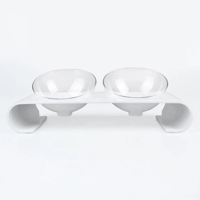 Anti-skid Removable 15° Tilted Raised Food Water Cat Bowl