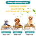 Anti-skidding Adjustable Bamboo Pet Feeder Double Dog Bowls