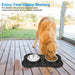 Anti-slip Durable Double Dog Drinking Water Food Feeder