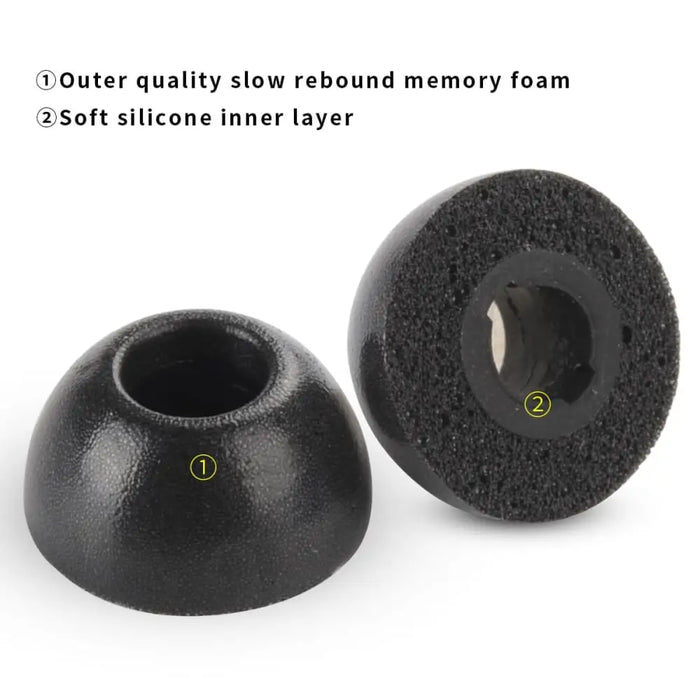 Anti-slip Noise Reducing Memory Foam Ear Tips For Jabra