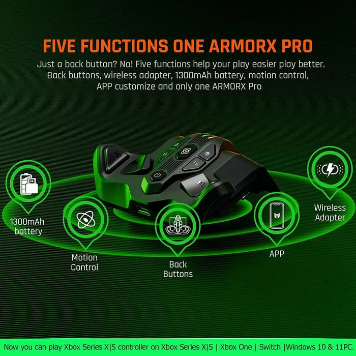 Armor-x Pro Wireless Back Button Attachment Adaptor