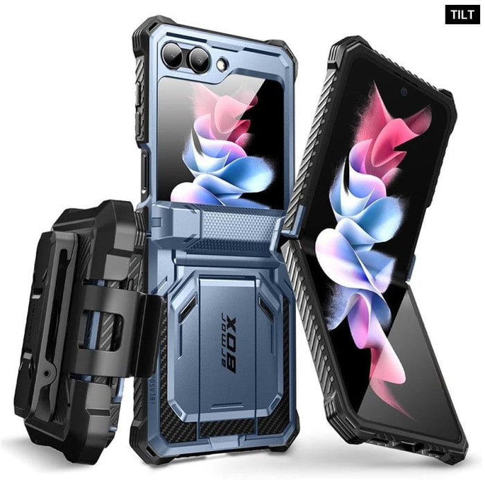 Armorbox Full-Body Rugged Holster Case with Built-in Screen Protector For Samsung Galaxy Z Flip 5