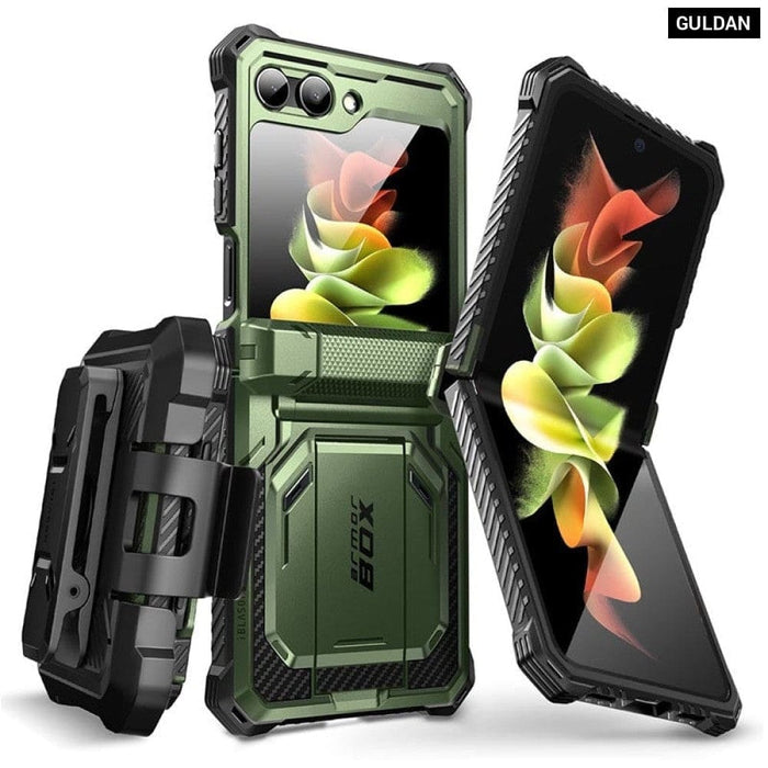 Armorbox Full-Body Rugged Holster Case with Built-in Screen Protector For Samsung Galaxy Z Flip 5