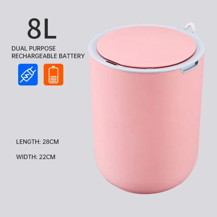 8l Automatic Electric Household Round Smart Trash