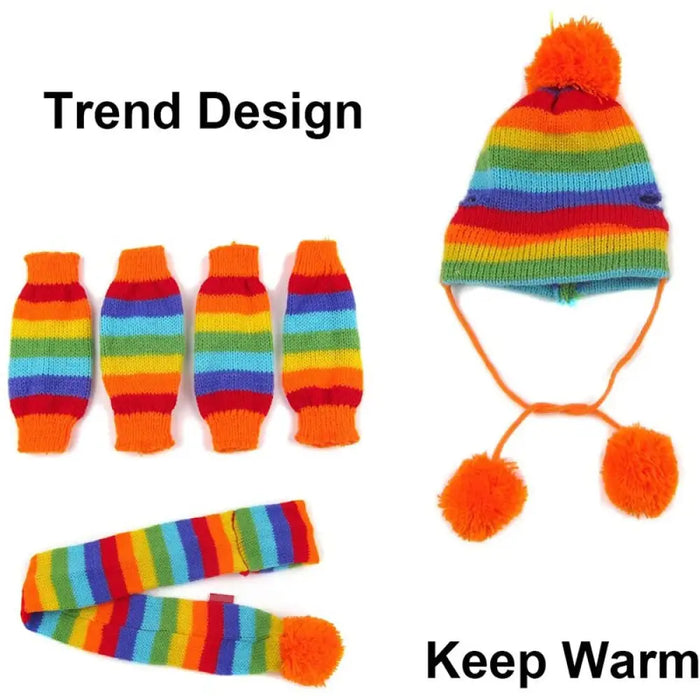 Autumn Winter Warm Durable Hand-woven Christmas Cosy Dog