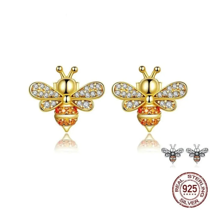 Baby Bee Stud Earrings For Women