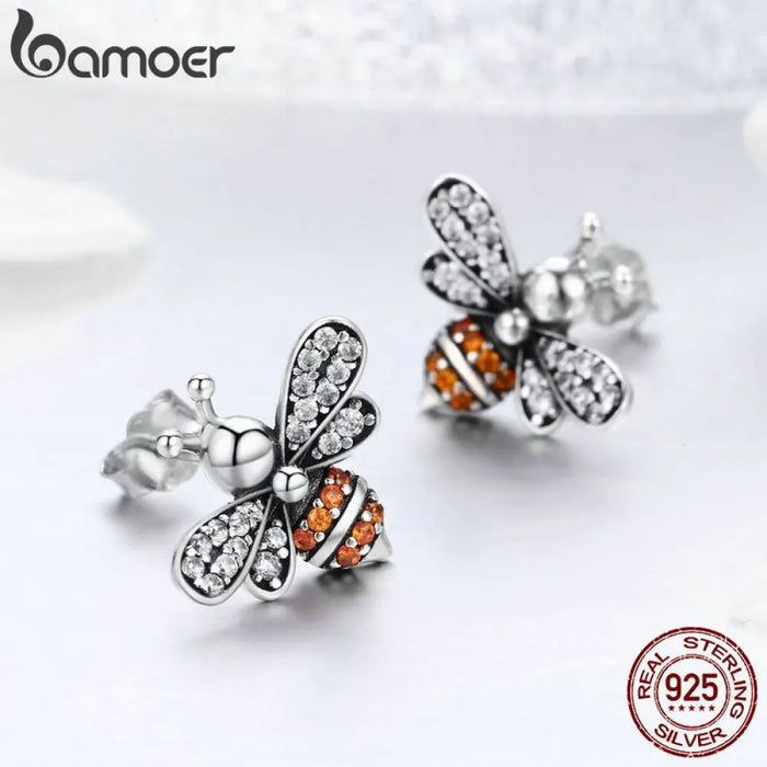 Baby Bee Stud Earrings For Women