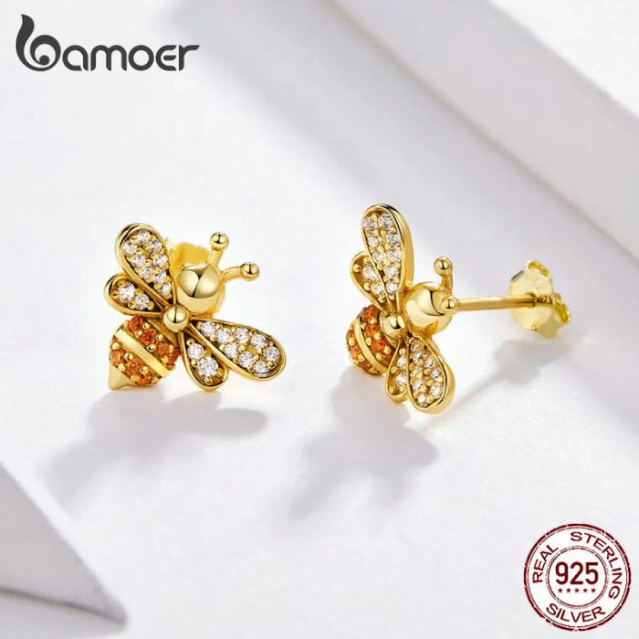 Baby Bee Stud Earrings For Women