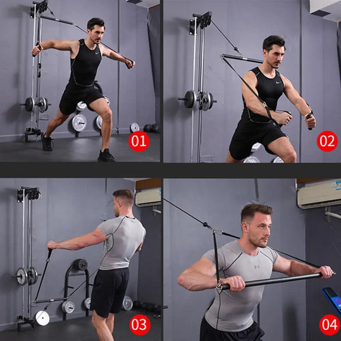 Back Strength Rowing Training Handle Set