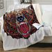 Bear Theme Blanket Soft Sherpa Plush Throw Compass Super