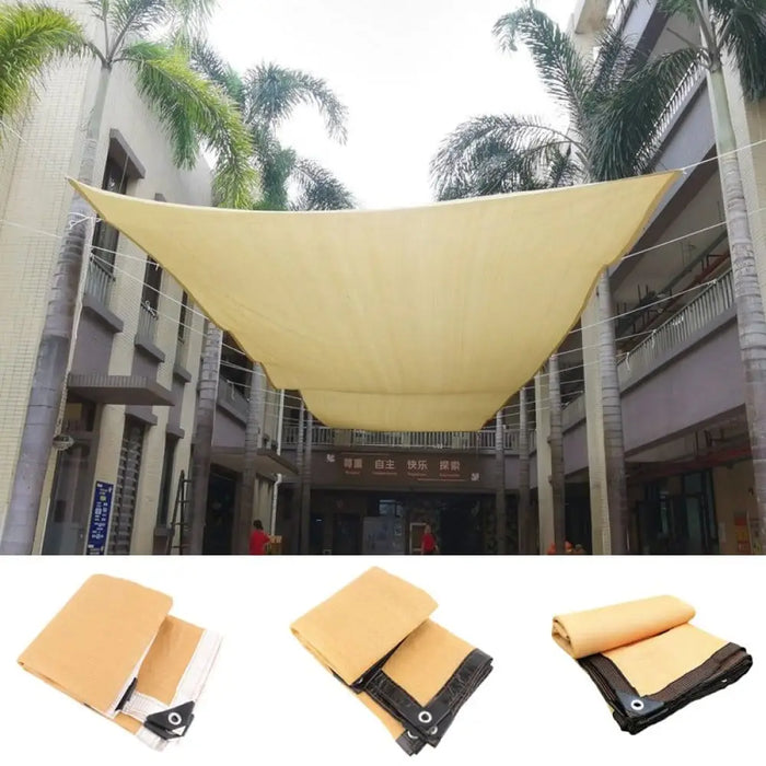 Beige Hdpe Sunshade Net Balcony Garden Plants Cover Terrace