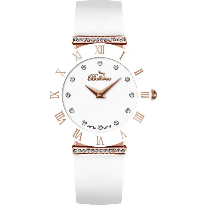 Bellevue E.120 Ladies Quartz Watch White 26mm