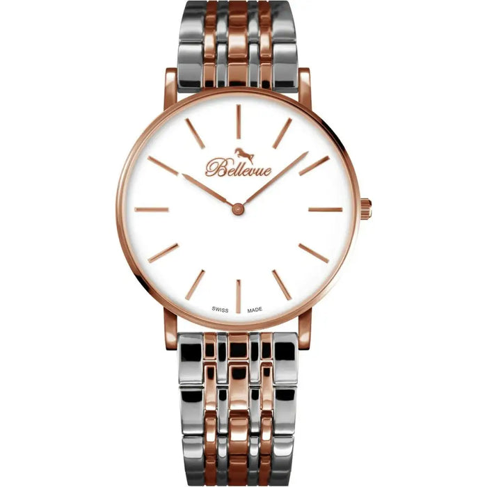 Bellevue D.34 Ladies Quartz Watch White 40mm