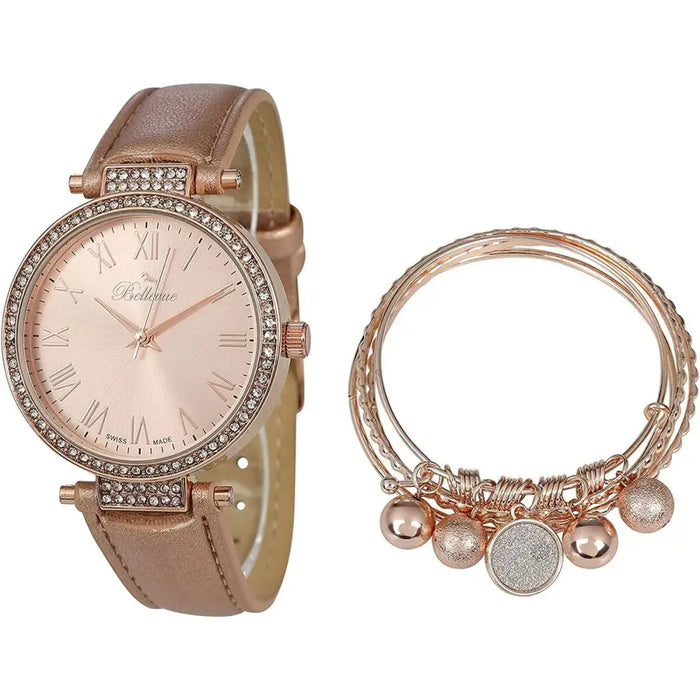 Bellevue B.39 Ladies Quartz Watch Pink 35mm