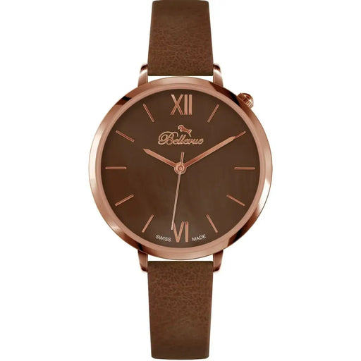 Bellevue B.51 Ladies Quartz Watch Brown 35mm