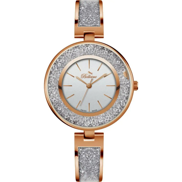 Bellevue E.68 Ladies Quartz Watch Silver 33mm