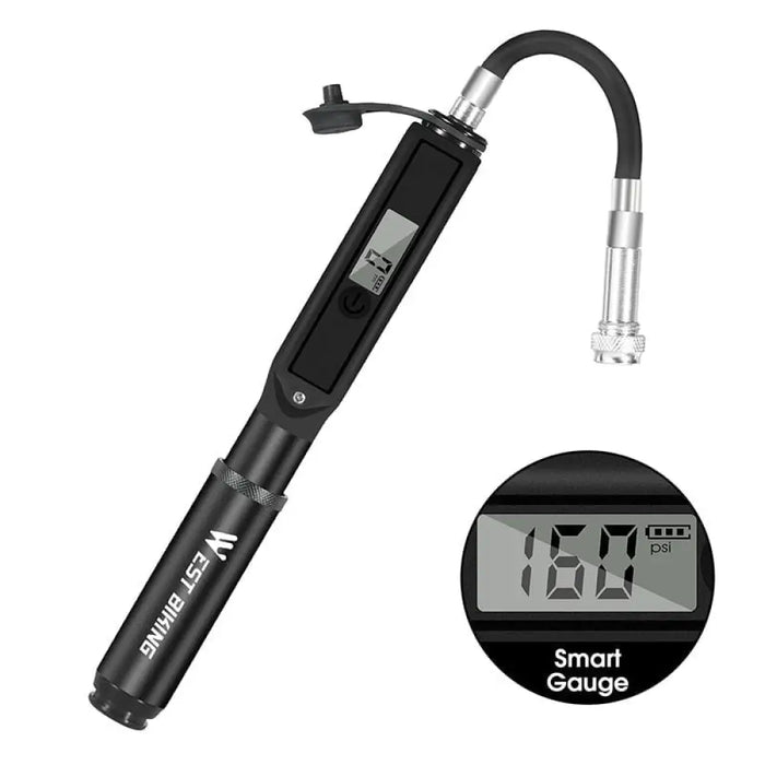 Bike Pump With Digital Display Gauge