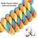 Bite-resistant Bright Color Tug Of War Pet Rope Toy For