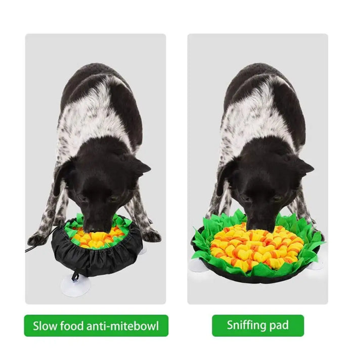 Bite-resistant Foldable Anti-slip Dog Puzzle Hide Food