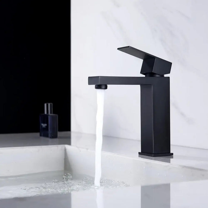 Black Matte Basin Sink Mono Mixer Single Lever Tap Faucet