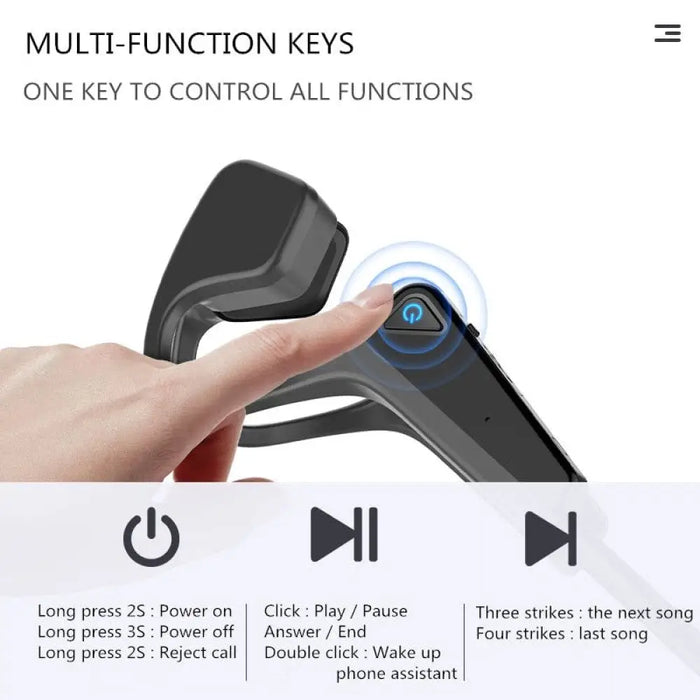 Bone Conduction Wireless Bluetooth-compatible Hands-free