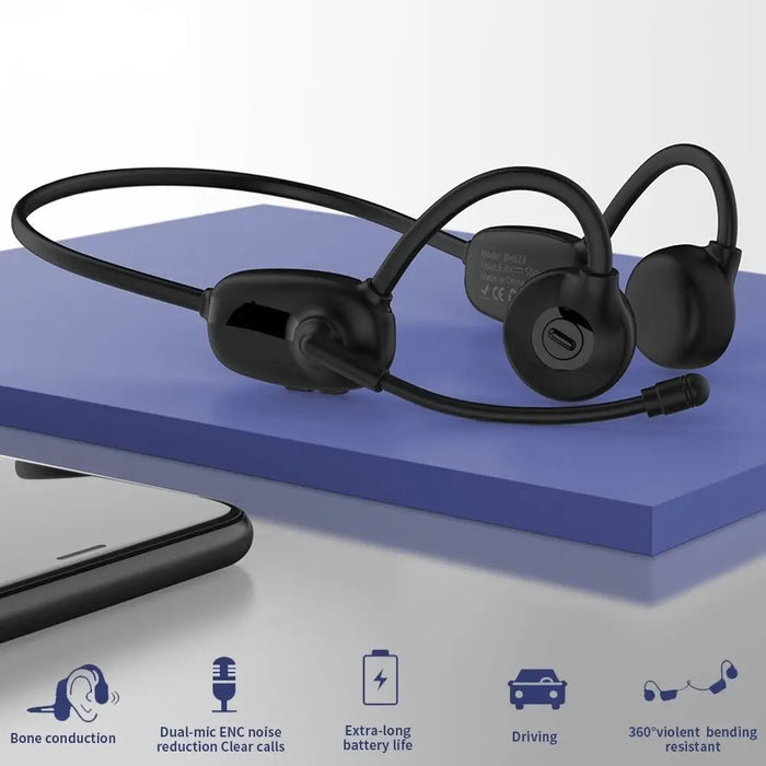 Bone Conduction Wireless Dual-mic Noise Waterproof