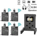 Boomx-u Qua 4 Channels Uhf For Dslr Camera Phone