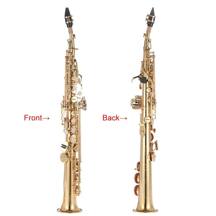 Brass Straight Soprano Bb b Flat Sax Saxophone Woodwind