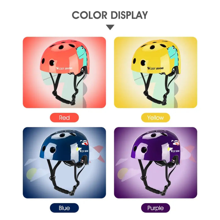 Breathable Adjustable Helmet With Cartoon Design