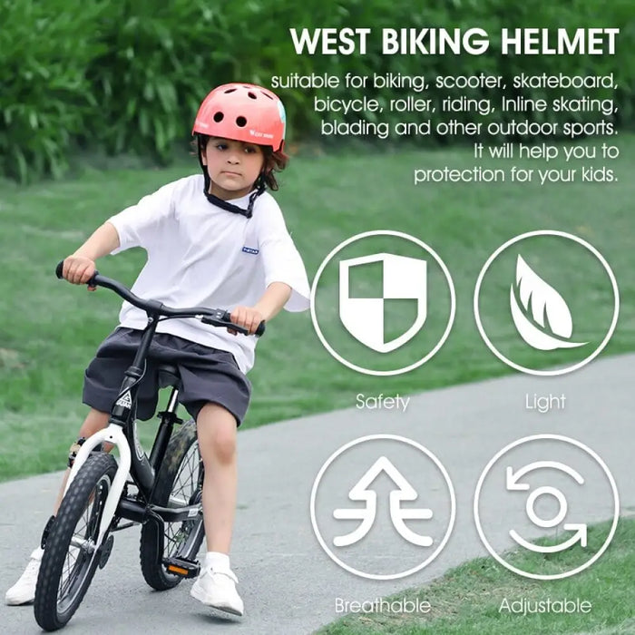 Breathable Adjustable Helmet With Cartoon Design