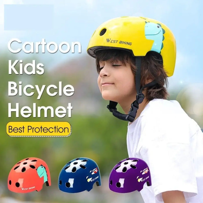 Breathable Adjustable Helmet With Cartoon Design