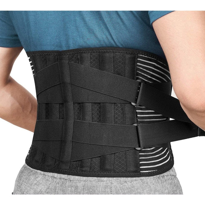 Breathable Anti-skid Waist Braces Belt With 16-hole Mesh For Lower Back Pain Relief