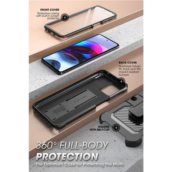 UB Pro With Built-in Screen Protector Full-Body Rugged Clip Case For Moto G Stylus 5G Case