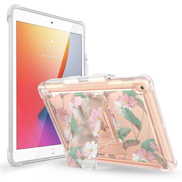 TPU Bumper Slim Clear Protective Cases with Built-in Kickstand For iPad 10.2 Case