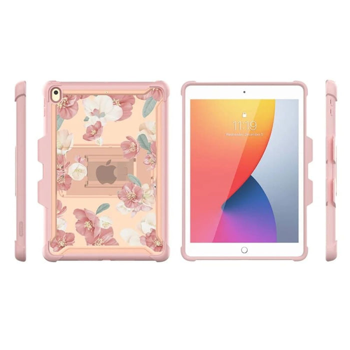 TPU Bumper Slim Clear Protective Cases with Built-in Kickstand For iPad 10.2 Case