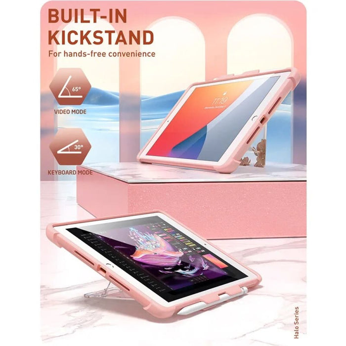 TPU Bumper Slim Clear Protective Cases with Built-in Kickstand For iPad 10.2 Case