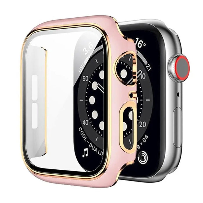 Pc Bumper Tempered Glass Cover For Apple Iwatch Case