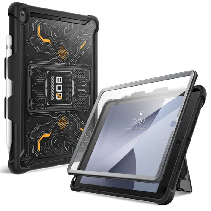 TPU Bumpers Hard Cover With Built-in Screen Protector Pencil Holder For iPad 10.2 Case (2021/2020/2019)