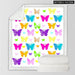 Butterfly Pink Blanket Luxury Throw Floral Colorful Plush