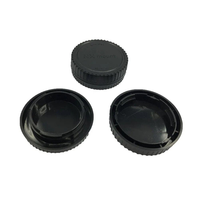 LC-NX Camera Front Body Cap+Rear Lens Cap Cover Set For Samsung NX Series Mount Lens DSLR Cameras