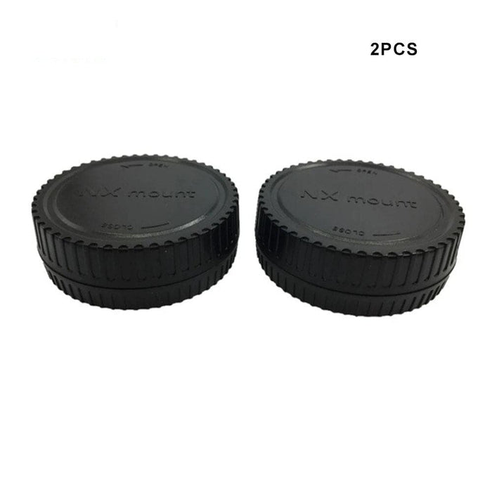 LC-NX Camera Front Body Cap+Rear Lens Cap Cover Set For Samsung NX Series Mount Lens DSLR Cameras