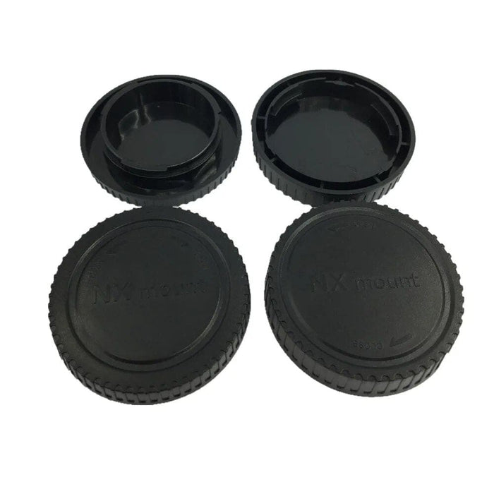 LC-NX Camera Front Body Cap+Rear Lens Cap Cover Set For Samsung NX Series Mount Lens DSLR Cameras