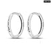 Charm Double Hoop Earrings For Women 925 Silver Sparkling