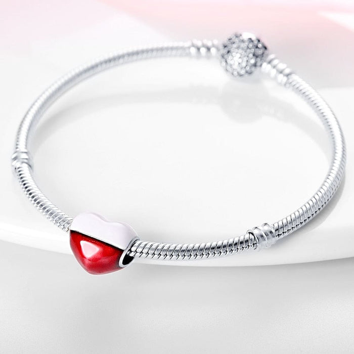 Charms Fit Pandora 925 Original Bracelet Red Series Motorcycle Luggage Silver Charms Beads For Women Lucky Jewelry