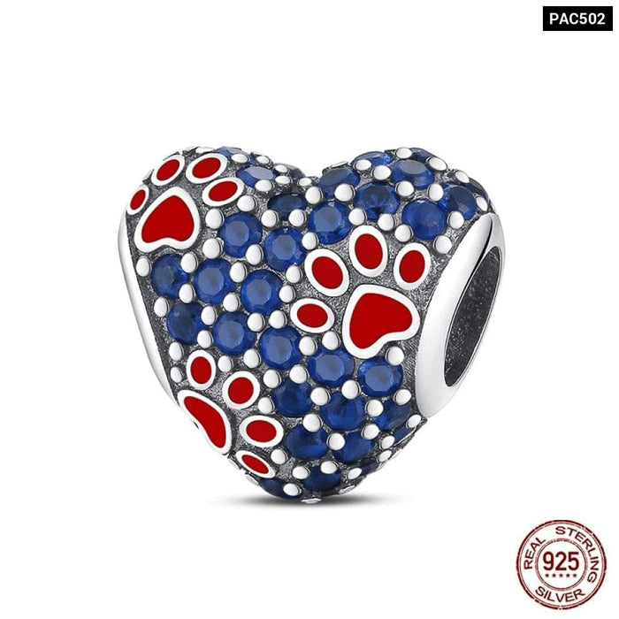 Charms Fit Pandora 925 Original Bracelet Red Series Motorcycle Luggage Silver Charms Beads For Women Lucky Jewelry