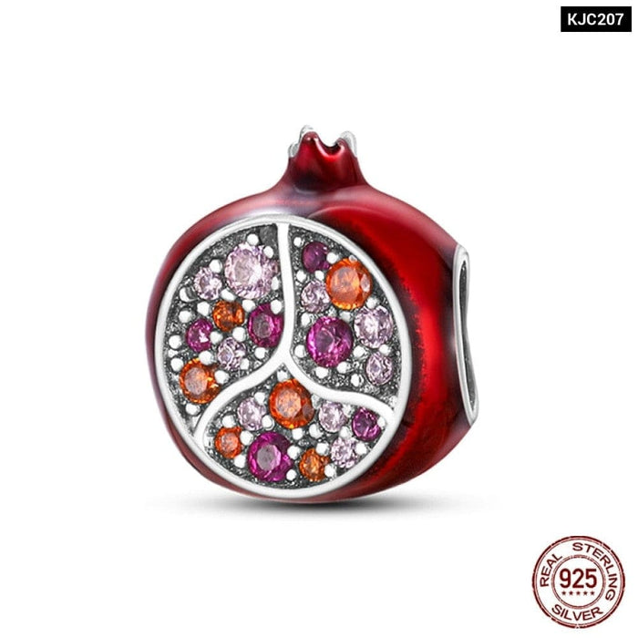 Charms Fit Pandora 925 Original Bracelet Red Series Motorcycle Luggage Silver Charms Beads For Women Lucky Jewelry