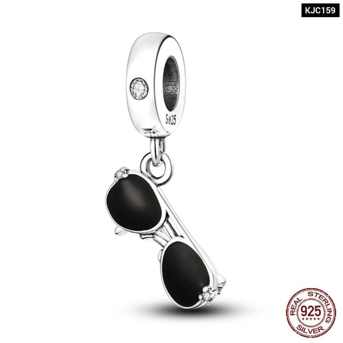 Charms Fit Pandora 925 Original Bracelet Red Series Motorcycle Luggage Silver Charms Beads For Women Lucky Jewelry