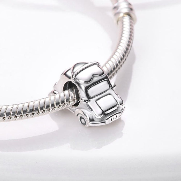 Charms Fit Pandora 925 Original Bracelet Red Series Motorcycle Luggage Silver Charms Beads For Women Lucky Jewelry