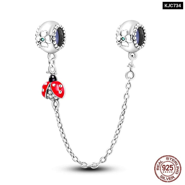 Charms Fit Pandora 925 Original Bracelet Red Series Motorcycle Luggage Silver Charms Beads For Women Lucky Jewelry